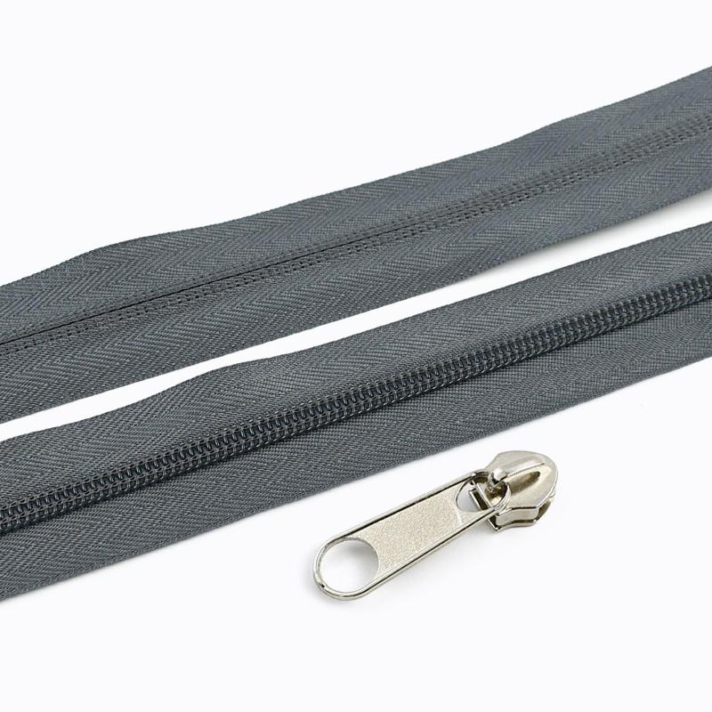 Meetee 3-10M 5# Nylon Zippers with Slider Clothing Zip Heads Puller Repair Kit Bag Garment Replacement DIY Zipper Accessories