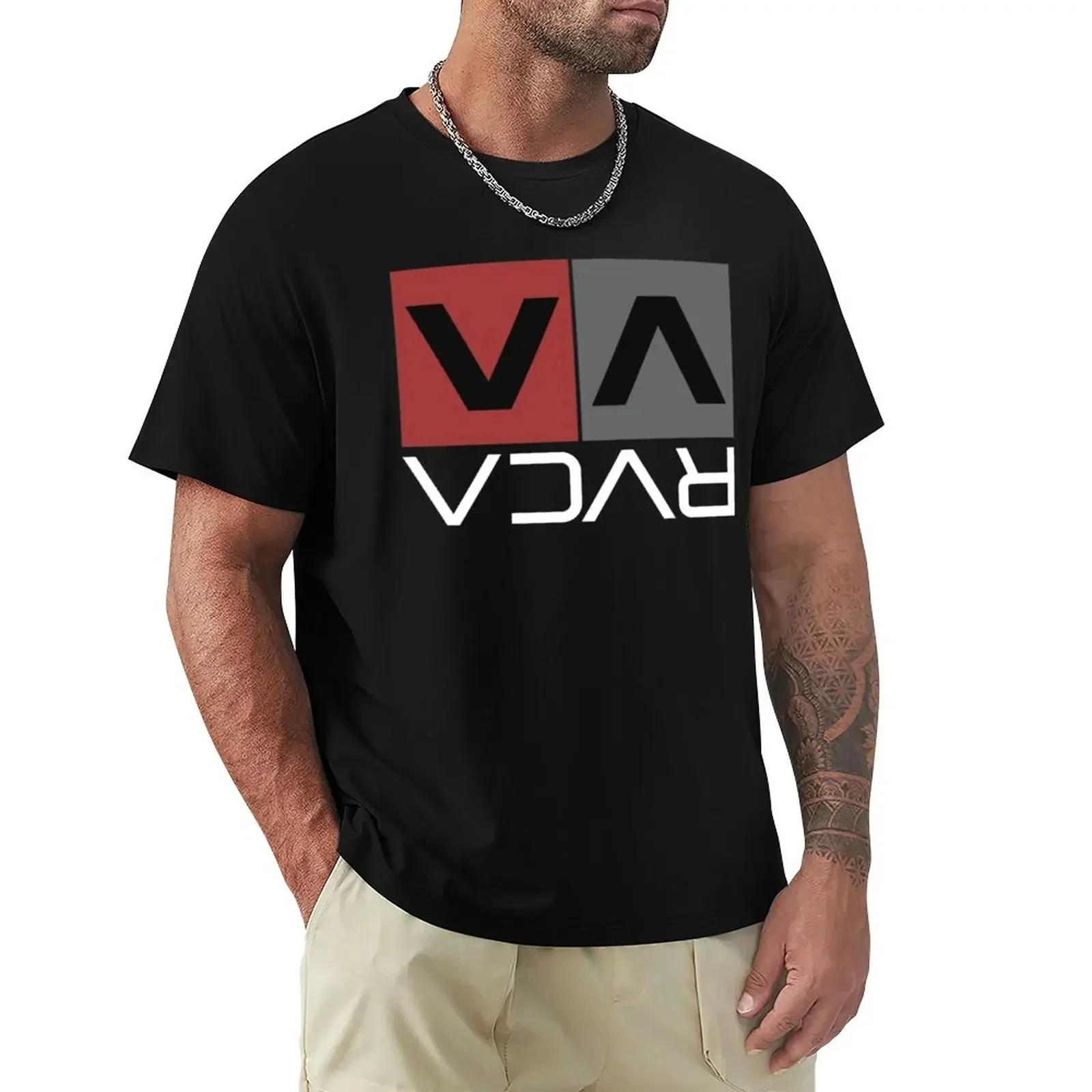 

Футболка RVCA Аниме Топы с коротким рукавом Смешные футболки для мужчин Графические Оверсайз Дышащие Удобные Уличная одежда S-4XL 4XL