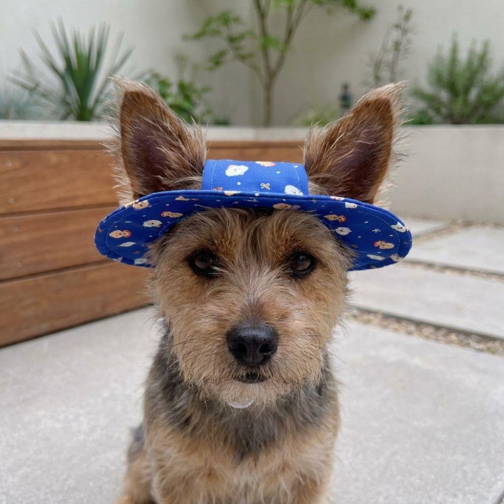 Breathable Dog Fisherman Hat Adjustable Pet Sun Cap Party Photo Dress Cat Sunscreen Hat  Kitten