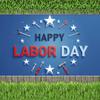 Occasion Banner Lightweight Labor Day Banner Wrench Graphic Special Event Decor for Office Decoration Community Event