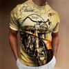 Motorcycle T-shirt New 3D Print Short Sleeve Vintage Classics TShirt For Mens Street Ride Biker Shirts Tops Oversized Tee Shirt