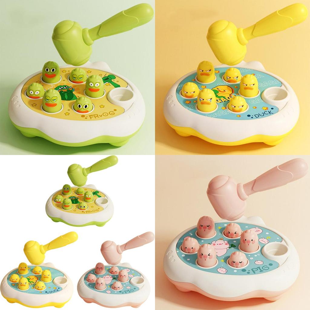 Interactive Whack A Mole Game With Cute Duck Frog And Pig Designs For Kids Education Puzzle