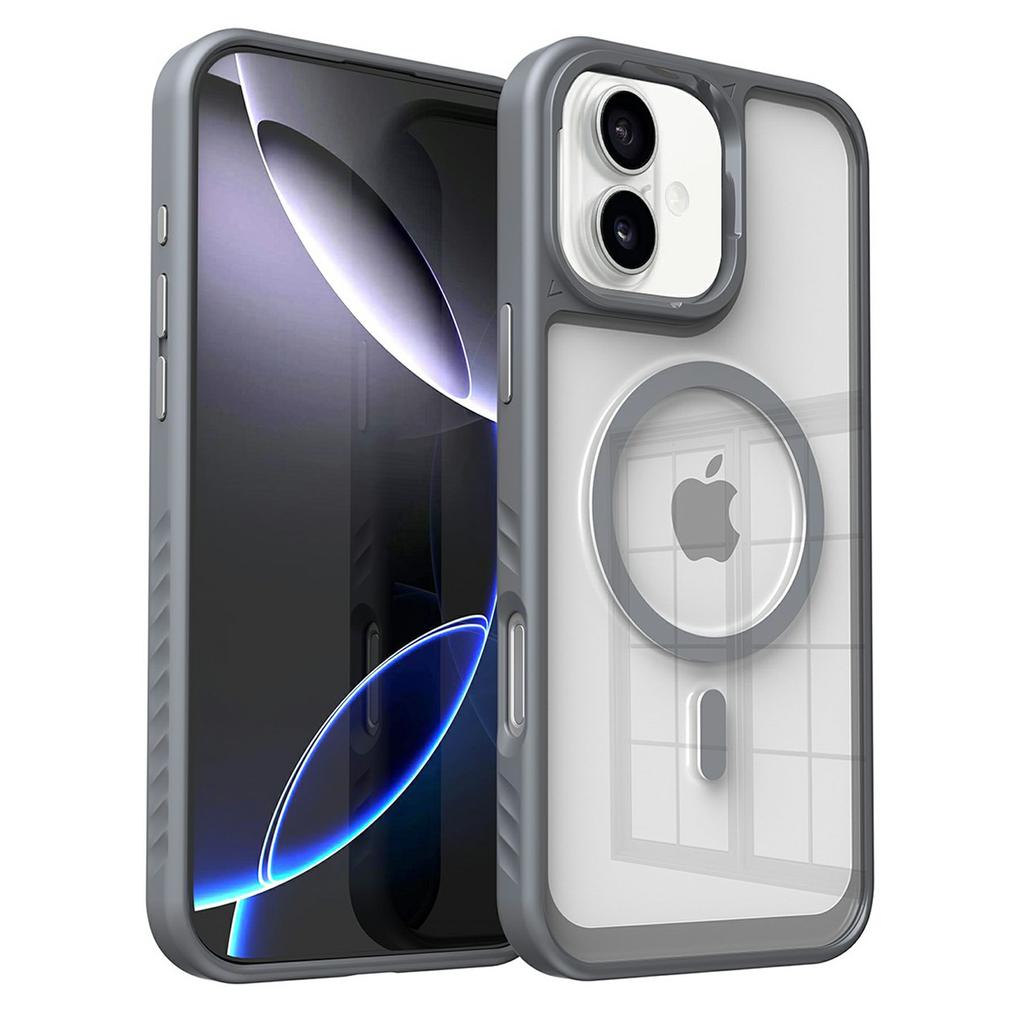 For iPhone 16 Case Compatible with MagSafe TPU+PC Shockproof Phone Back Cover