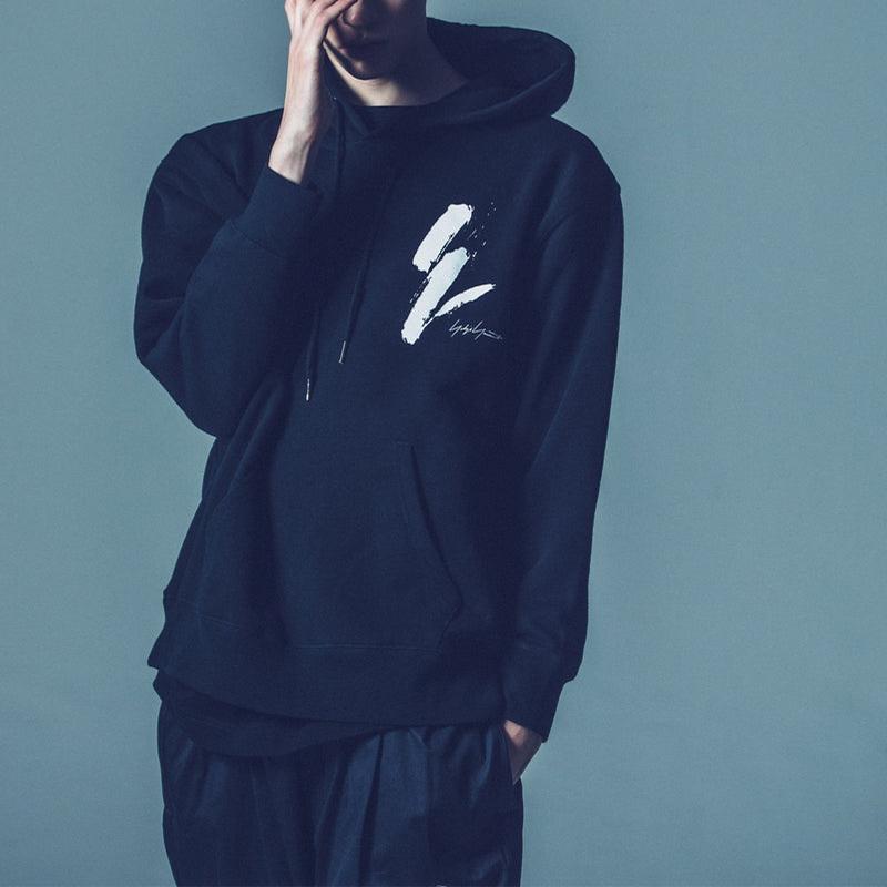 New Era X Yohji Yamamoto Collaboration FW23 Fleece Loose Fit Long Sleeve Hoodie Unisex Hoodies Black 13747699