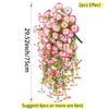 2PC UV-Resistant Artificial Morning Glory & Eucalyptus 75CM Hanging Decor For Home,Garden,Weddings Flower Outdoor Decoration