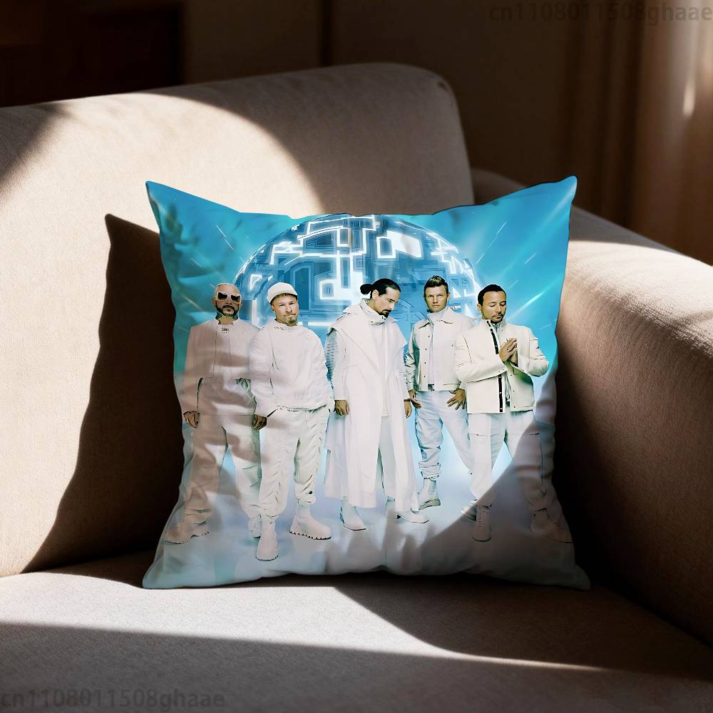 Band BBackstreet BBoys Pillow Case Square DoubleSided Printing Short Plush Sofa Cushion Cover Bedroom Bedside Pillow