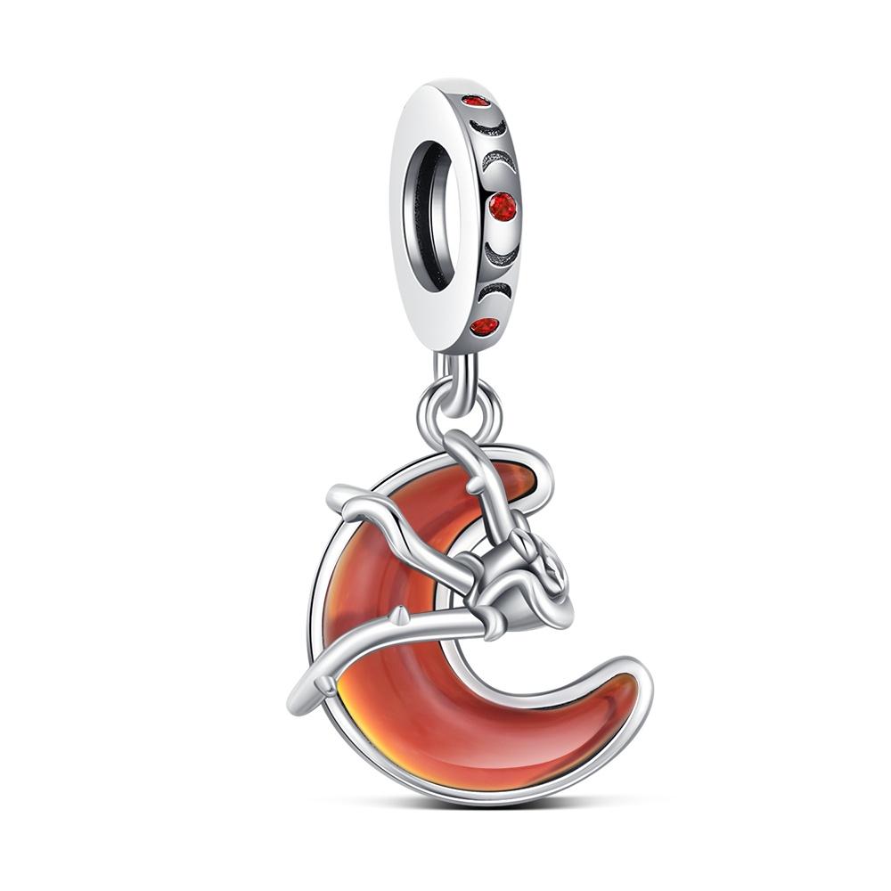 Elegant Rose Charm Fit Bracelet Diy For Women Daily Wear Romantic Fashion Flower Pendant Love Gift Originalcopper Bead