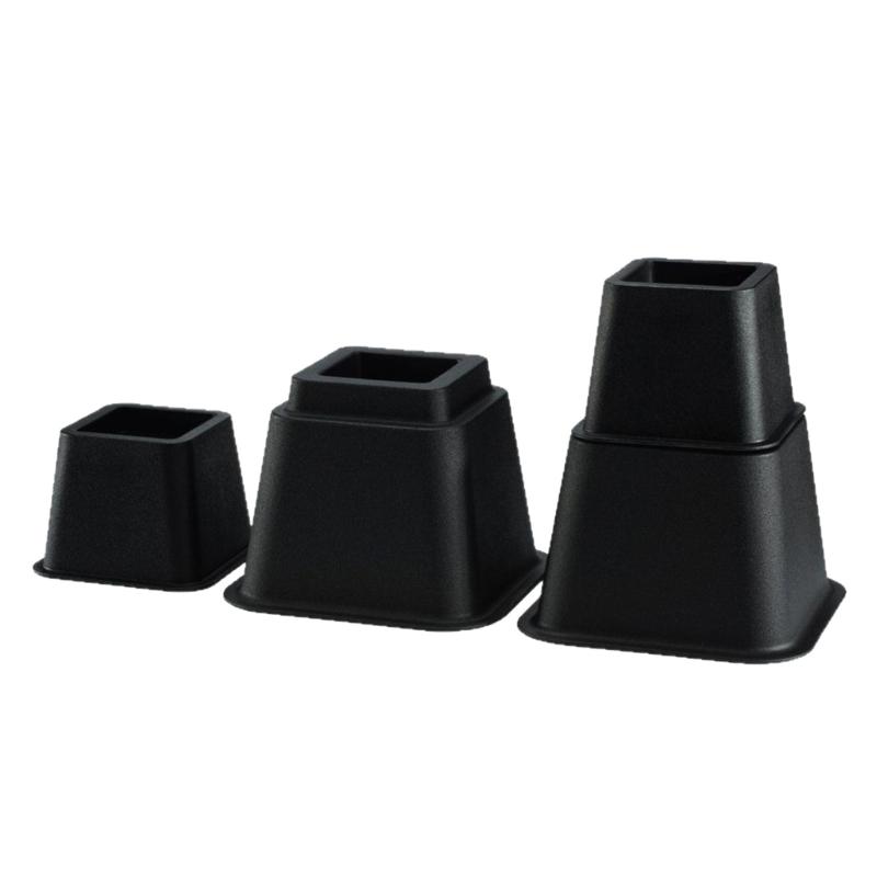 

Thickened Bed Leg Protectors Not Scratch Floor Pad Slip Resistant Strong Plastic Caps Quick Fixing for Furniture 1