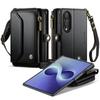 CaseMe-C36 Pro Samsung Galaxy Z Fold8 Široké pouzdro, Luxusní multifunkční prémiové PU kožené pouzdro na peněženku s držákem na karty, Zadní kryt na telefon, Ochranná skořepina
