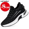 New men's mesh breathable sneakers casual growing shoes 8cm high shoes men's summer breathable 6cm elevator shoes
