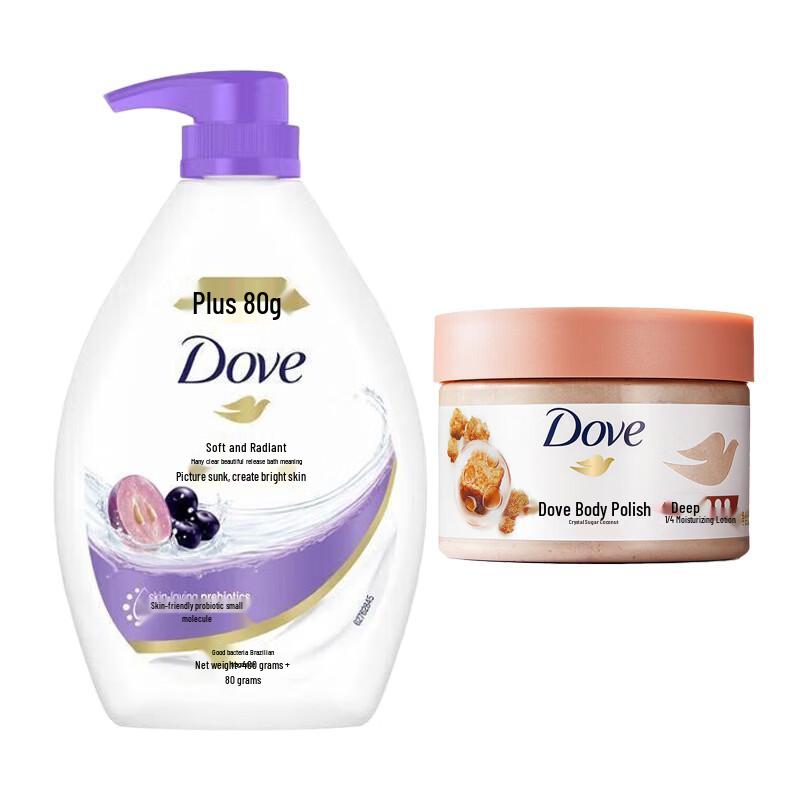 

Dove Refreshing Coconut Sugar Shower Gel & Body Scrub Set
