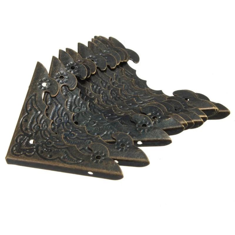 30Pcs Bronze Metal Scrapbooking Album Corner Protectors for DIY Photo Book Menu Folder Practical Durable