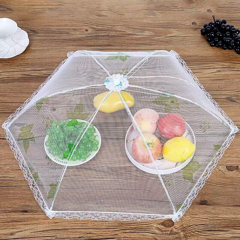 Large Foldable Breathable Food Cover: Dustproof & Insect-Proof Dining Table Umbrella Default Option