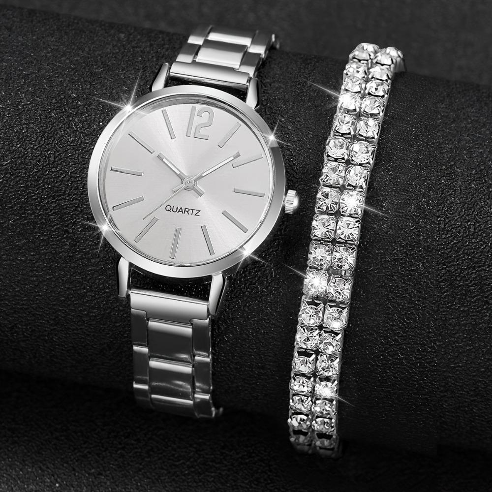 Ladies Watch Temperament Steel Belt Ladies Watch Watch, Simple Trend Ladies Quartz Watch Bracelet Set