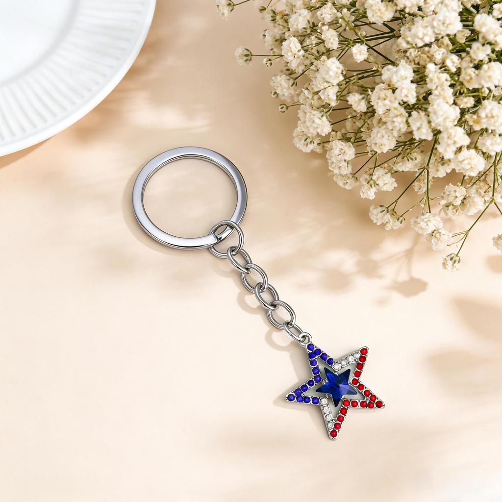 Independence Day Keychain - Fashion Bag Pendant & Decorative Accessory