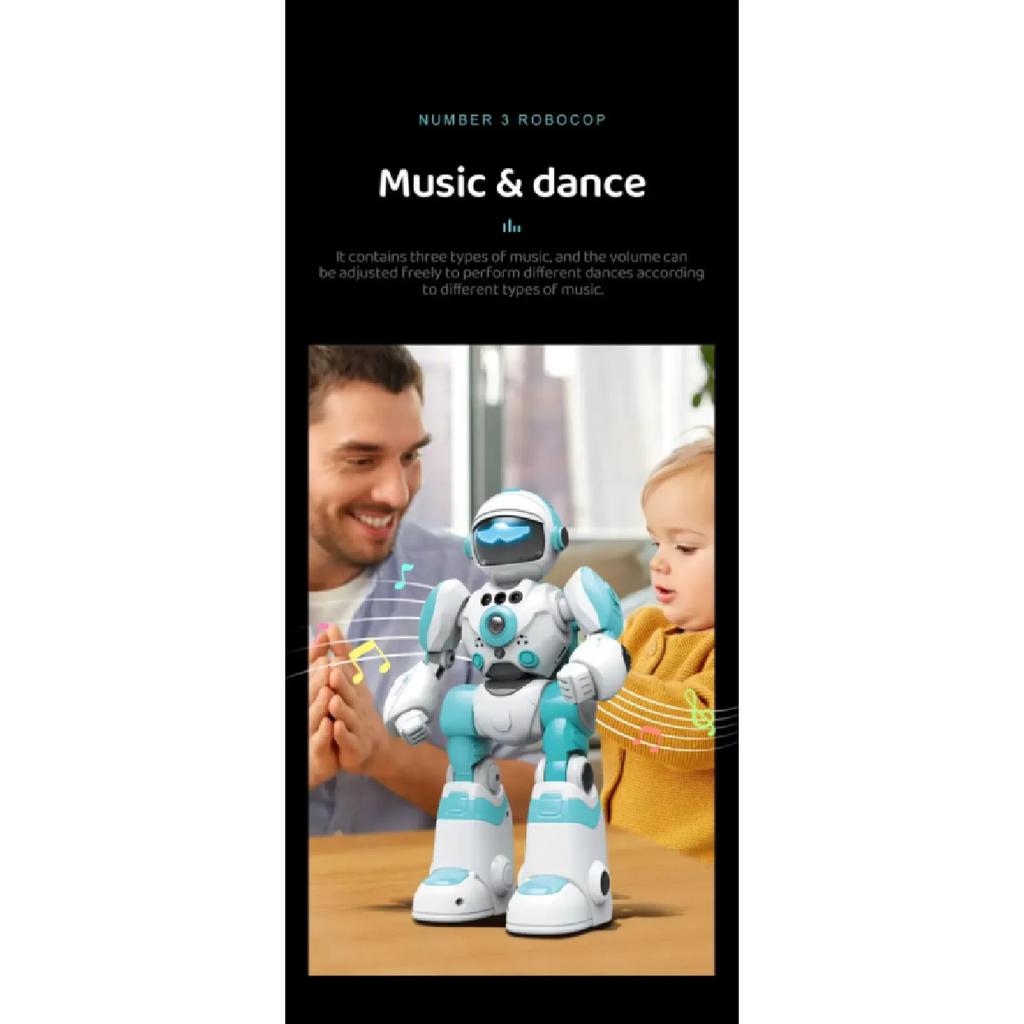 AI Smart RC Robot Toy Talking Dancing Robot (Yellow) Remote Control Programmable