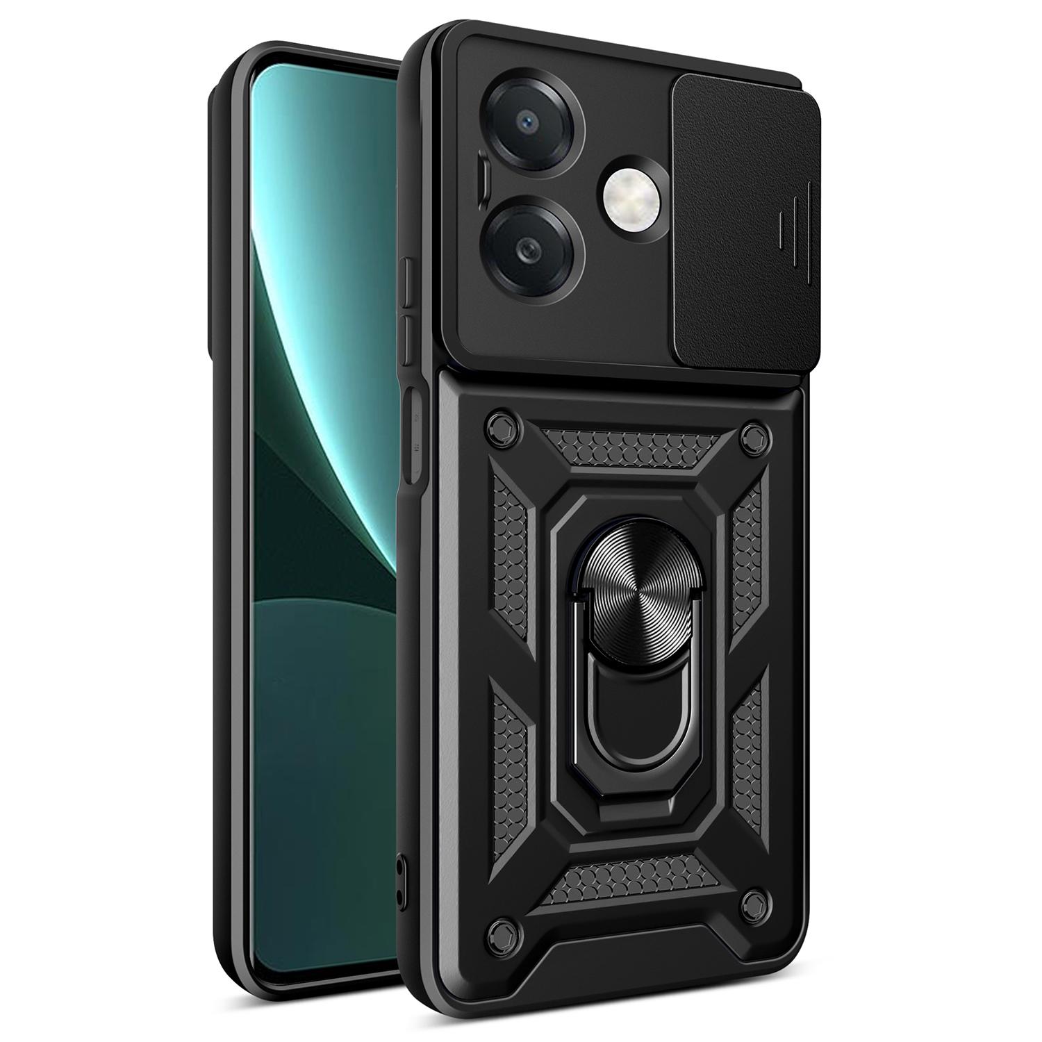 

Для Oppo A40 5G/A40 4G/A60 5G/A3x 5G (Индия)/Чехол A3x 4G с выдвижной крышкой для камеры, подставкой из ПК+ТПУ, чехол для телефона A