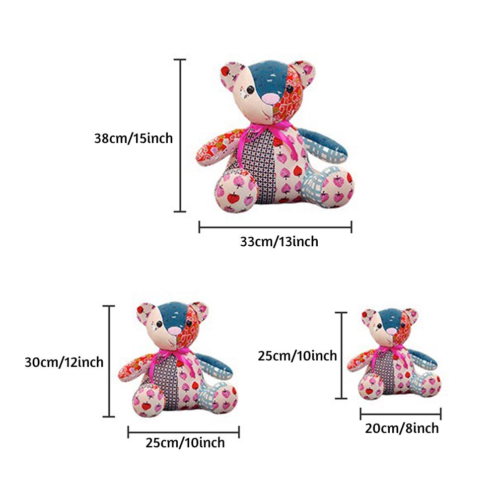 10 PCS Memory Bear Doll Template Ruler Set Sewing Tool Frame Rulers Reusable DIY Crafts Sewing Stencil for Project Lovers