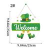 Enhances Holiday Decors with Patrick's Day Leaves Sign Welcome Door Sign for Both Indoor and Outdoor Use Decors