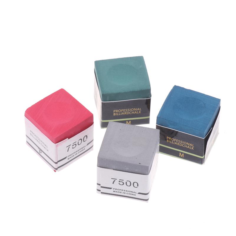 1Pc With Storage Box No-Slip Billiard Chalks Pool Cue Stick Chalk Snooker Easy Powder Billiard Chalk Pool Accessories
