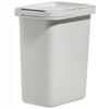 KADAX Hanging Trash Can 12L Gray Container for Sorting with Handle