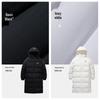 Anta Men's Warm Water-Repellent Long Hooded Down Jacket