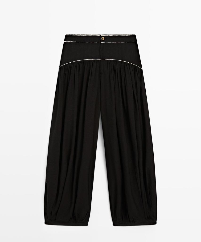 Masimodutti Contrast Fluid Pants