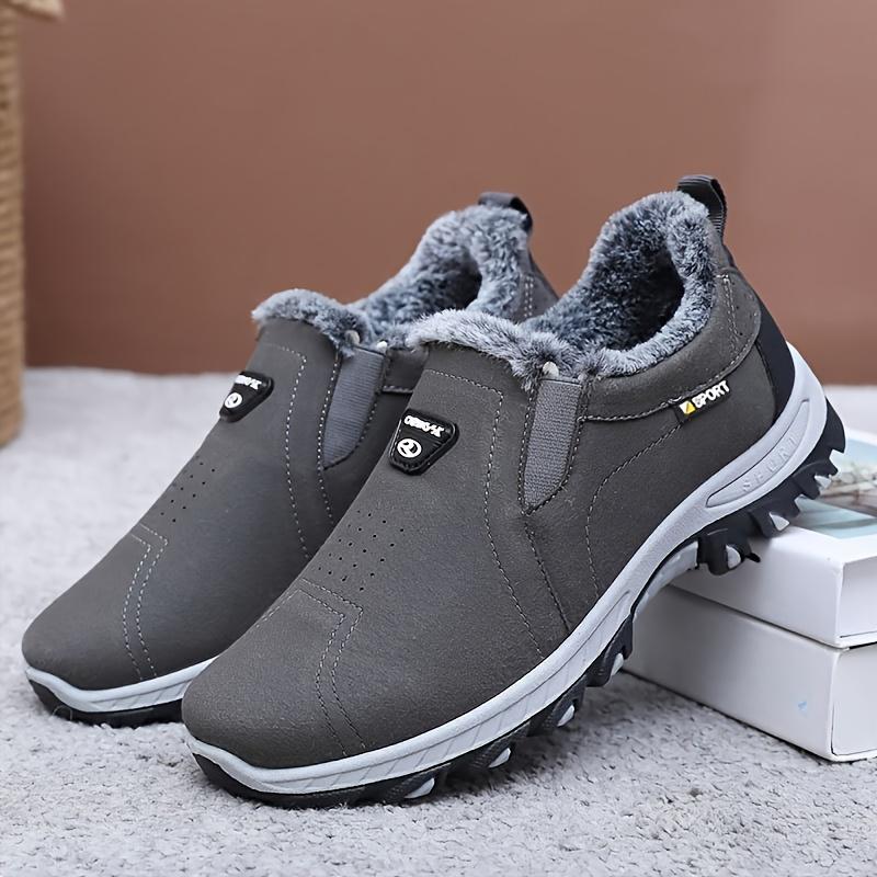 Men's Snow Boots Slip-On Shoes Fashionable Casual Winter Boots