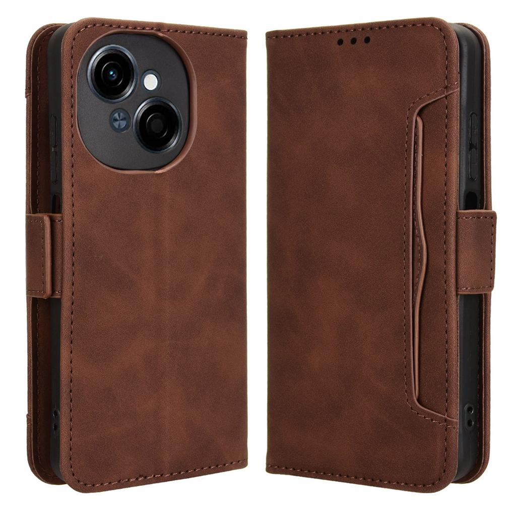 For TECNO Spark Go 2025/Spark Go 1/Pop 9 4G Leather Case Phone Wallet Cover with Multiple Card Slots