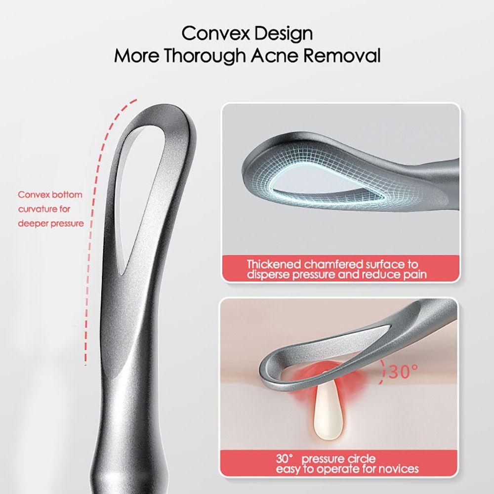 3Pcs Scraping & Closing Blackhead Tweezers Deep Cleaner Acne Needle New Cell Clip