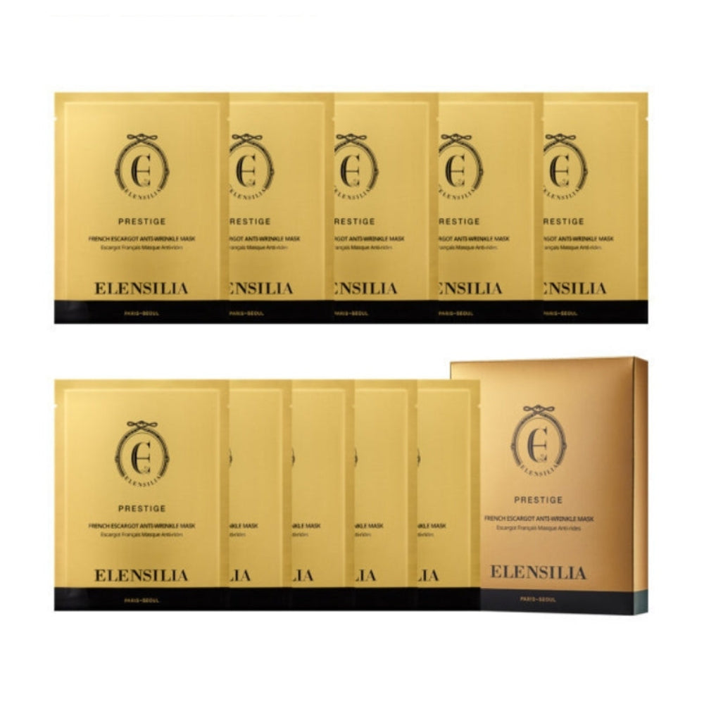 Elensilia Prestige French Escargot Anti-wrinkle Mask Pack 25ml*10ea/20ea