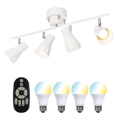 Community-Beleuchtung Deckenleuchte 4 Lichter 6 Tatami Deckenstrahler Leuchte Decke Weiß Dimmbar Farbe LED-Lampe mit 40W Form Fernbedienung