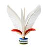 1/2/5 Pz Volani con Piume Leggeri Portatili Ispessiti Volani con Piume Colorate Sport all'Aperto con i Piedi