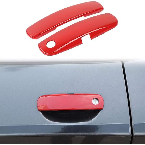 Voodonala for Challenger Door Handle Cover Trim Embellishment Fit for 2012-2025 Dodge Challenger Exterior Accessories 2pcs Black