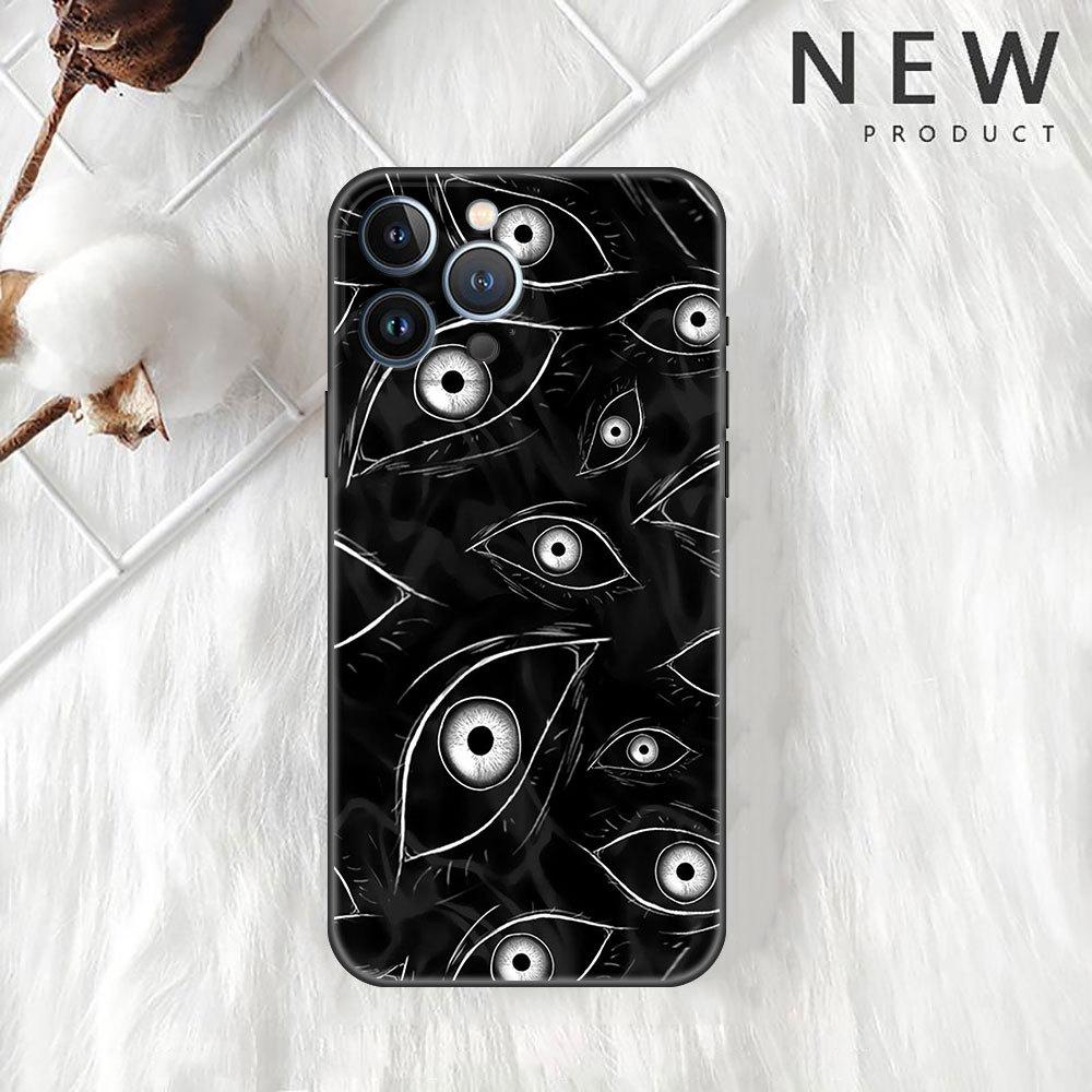Applicable To IPhone16 New Halloween Horror Eye Phone Case