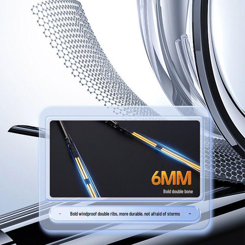 Reinforced Automatic Folding Umbrella for Sun & Rain, with UV Protection