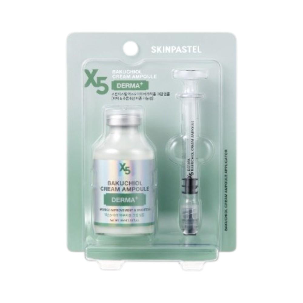 SkinPastel Premium X5 Derma Bakuchiol Cream Ampoule - Natural Retinol Alternative for Youthful Skin Renewal 35ml