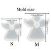 1/2PCS Crystal Glue Diy Epoxy Resin Three-dimensional Ornaments Easter Stereo Cute Angel Gypsum Candle Ornaments  Silicone Mold