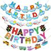 Party Transportation Vehicle: Birthday Balloon Airplane and Truck Set