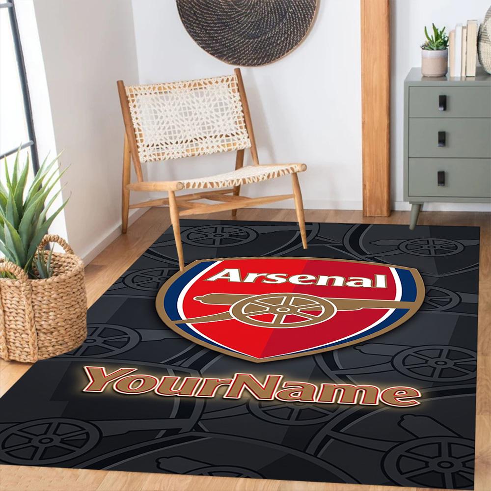 Arsenal Customize Your Name Carpet Suitable for Hallway Outdoor Living Rooms Dining Room Antislip Carpet Anime Office Decor