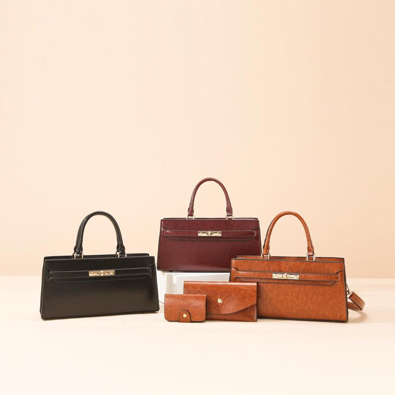 Multi-piece women's bag new trendy fashion portable mother and child bag simple shoulder messenger bag