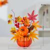 Autumn Party Decorations, Sunflower & Maple Leaf Ornaments, DIY Harvest Thanksgiving Halloween Table Bonsai Decor