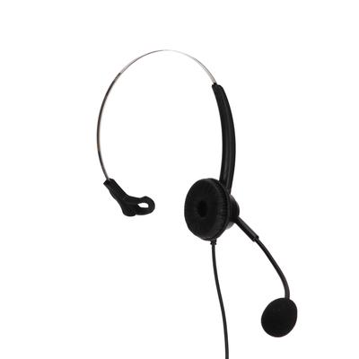 RJ9 Telephone Headset Single Sided Adjustable Volume and 6 Speed Line Sequence Business Headphone