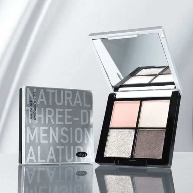 biya - Gray Tone 4-Color Eyeshadow Palette - 4 Types 101# Wood - 6g
