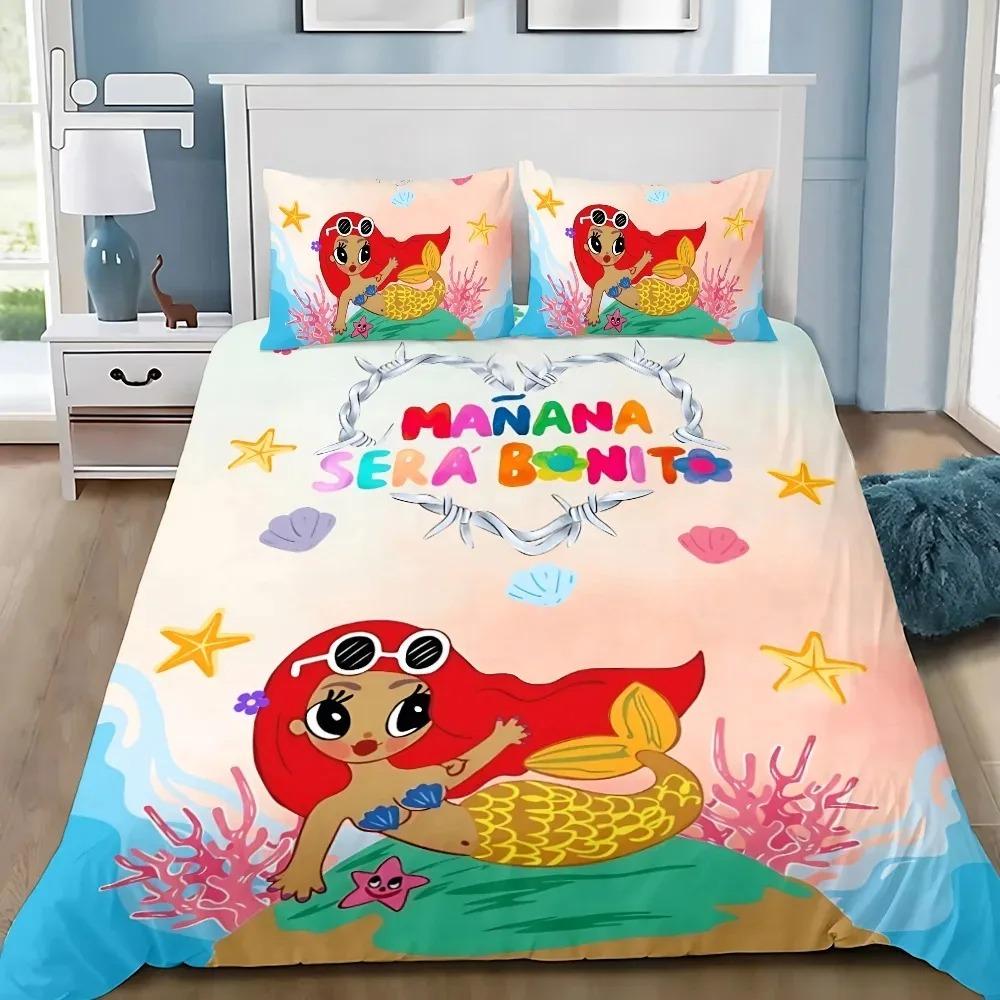 Bettdecke Schöne Karol G Manana Bettwäscheset Erwachsener JungeMädchen Schlafzimmerdekoration Kindergeschenk Einzel Doppel Großformat