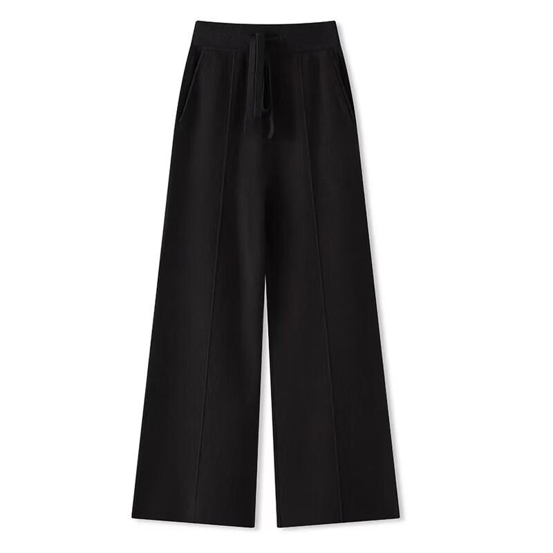 Aotun Women's Autumn/Winter Wool Blend Wide-Leg Pants