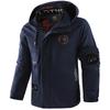Mens Hooded Casual Jacket Lightweight Windproof Water Resistant Outerwear Solid Color Urban Style