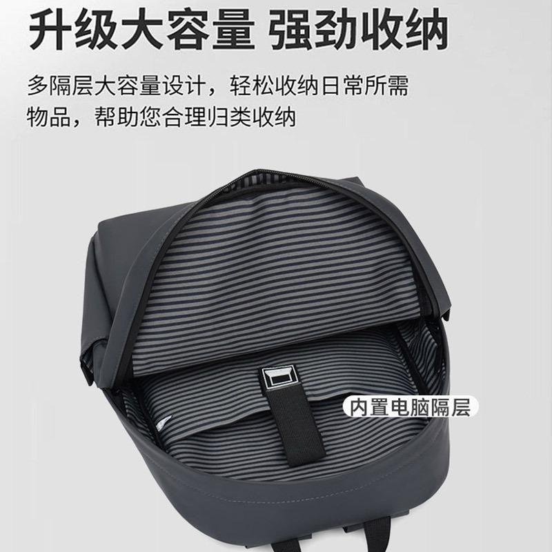 Men's backpack Fashion travel Men's backpack Trendy high-end sense Large capacity commuter schoolbag Lightweight computer bag