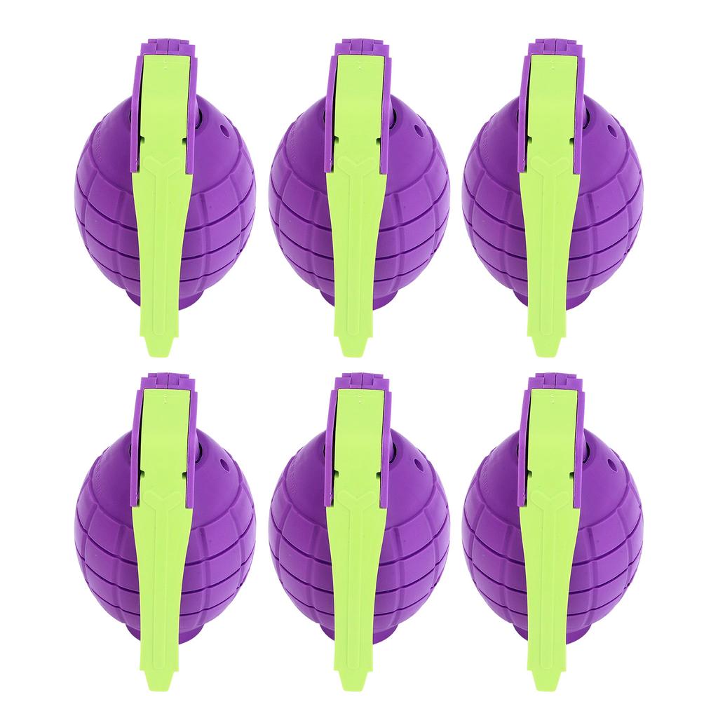 6pcs Kids Toy Hand Grenades Pretend Role Play Plastic Grenades Toys with Realistic Sound Effects