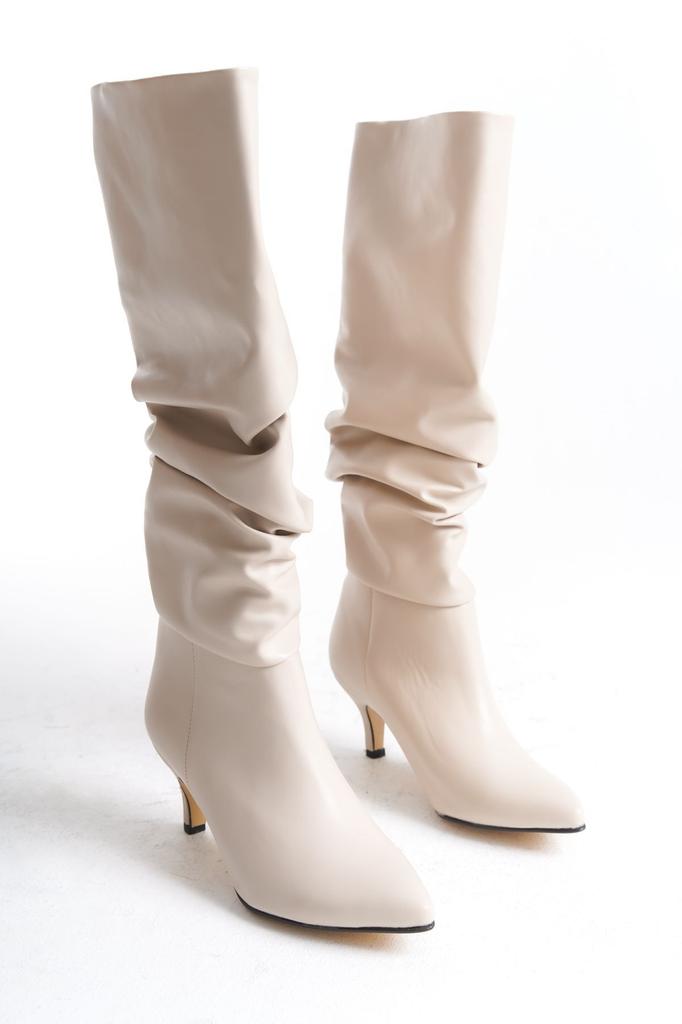 Women Modern Stylish Fashion Boots Boots Faux Leather Suede Short Thin Heeled Boots